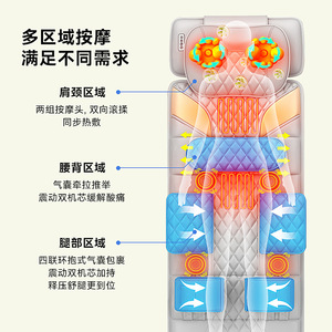 Electric Massage <b>Cushion</b> For Neck <b>Back</b> Waist With Airbag Kneading Function Plug In 220 V Home Use - Product Image 5