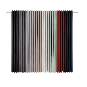 100% Blackout Curtain Fabric Double Side Blackout Fabric 250gsm 280cm 300cm Curtain Fabric