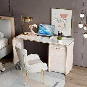 Bureau en bois AIYI Light Luxury SLATE pour la chambre à coucher, bureau d'écriture de chevet, bureau de bureau, mobilier moderne - Product Image 2