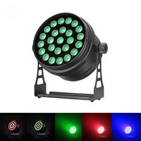 Luz de escenario 19 12W RGBW Par 3 con efecto de anillo 4 en 1, 25 IP33, control DMX para DJ/clubes/bodas/teatro/fiestas/bares/discotecas