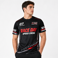 T-shirt graphique de course pour homme, tee-shirt de sport automobile, imprimé drapeau à damier, streetwear décontracté, chemise de jour de course