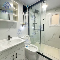 Yaşa Hazır 40Ft 20Ft Prefabrik Genişletilebilir Konteyner Ev 1 2 3 4 5 Yatak Odalı Bahçe Banyolu Mobil Ev Kabin