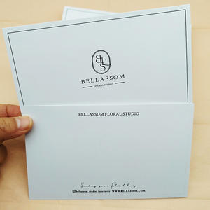 低最小起订量定制标志印刷全彩设计感谢明信片明信片促销业务感谢卡片 - Product Image 2