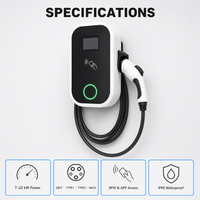 Chargeur mural pour véhicules électriques 7kW 11kW 22kW, station de recharge portable pour véhicules à énergie nouvelle, chargeur EV portable, personnalisation possible