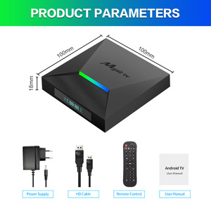 กล่องรับสัญญาณทีวีแอนดรอยด์11กล่องสำหรับ IPTV, กล่องรับสัญญาณ Quad Core ความละเอียด4K 2G + 16GB Dual Band WIFI 5g - Product Image 2