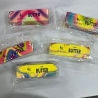 Jouets anti-stress en PU souple de qualité supérieure, aspect réaliste, bâton de beurre apaisant à remontée lente