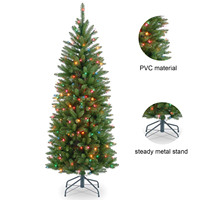 Arbre de Noël artificiel pré-éclairé de haute qualité en gros, 6 pieds (180 cm), Arbol De Navidad