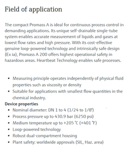 Medidor de Flujo Másico Coriolis E&H Original Proline Promass a 200 para Medición Precisa de Bajas Caudales - Product Image 1