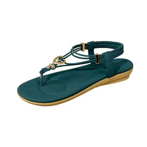 Floral Pattern EVA Outsole Heeled Sandals Anti-Slippery Women's <b>Shoes</b> wholesale Proxy payment - Product Image 3