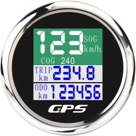 Jam Tangan Kecil GPS 52Mm, Kualitas Tinggi Hitam Tahan Air Digital Multi-fungsi GPS Speedometer TFT Layar GPS