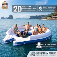 Nouvelle île flottante gonflable 2026 en PVC de qualité commerciale, canapé aquatique, prix d'usine, vente en gros, pour loisirs en extérieur et usage familial