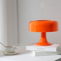 Lampe de table LED moderne en forme de champignon en ABS de luxe du Danemark avec interrupteur USB pour chambre à coucher, salon et hôtel