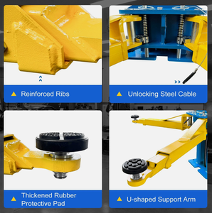 Pont élévateur 2 colonnes 9000 LBS pour voitures et camions, avec plaque de sol, <span class=keywords><strong>action</strong></span> de levage et d'abaissement fluide, protège l'intégrité du véhicule - Product Image 5