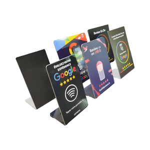 Soporte Personalizado Mate con NFC Plegable para Menú y Reseñas de Google, Soporte de Acrílico y PVC con Código <span class=keywords><strong>QR</strong></span> para Restaurante - Product Image 5