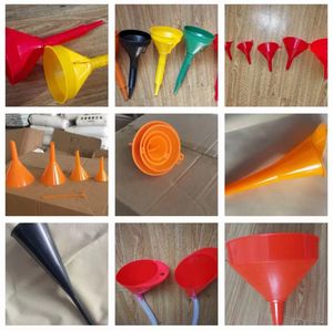 ช่องทางพลาสติกสำหรับเติมน้ำมันรถยนต์และรถจักรยานยนต์น้ำมันเครื่องเบนซินเชื้อเพลิงที่มีหน้าจอกรองกรวยหนา - Product Image 3