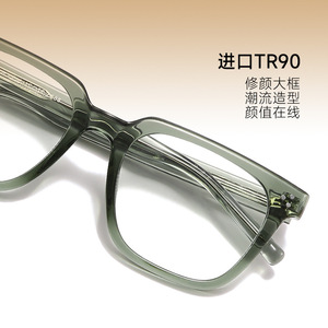 Eye Mark Customized Retro Square Frame Anti Blue Light Glasses With Pin Design For Men And Women Plain Optical <b>Eyewear</b> - Product Image 4