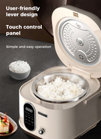 Olla Arrocera Digital Multifunción de Estilo Retro, Inteligente, Automática, Eléctrica, con Función para Mantener el Calor, Cocción Rápida, Alta Seguridad, para Cocina y Hogar