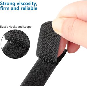 100% Polyester cinch dây đeo 30cm quan hệ cáp với móc điều chỉnh vòng lặp tùy chỉnh màu sắc tự dính khóa cắt hình in logo - Product Image 5