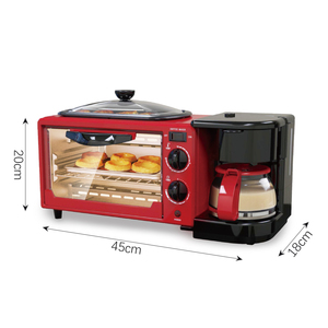 Machine à petit-déjeuner multifonction 3 en 1 de haute qualité de marque Premium RAF, 9L, four électrique pour la maison - Product Image 2