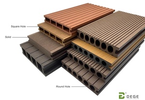 Plancher extérieur en composite bois-plastique PVC imitation teck moderne, facile à nettoyer, imperméable, <span class=keywords><strong>pour</strong></span> balcon et jardin, style européen - Product Image 2