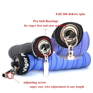 Cuerda de Saltar para Ejercicio Aeróbico en Casa, Cuerda de Saltar de PVC con Rodamientos de Bolas de Velocidad y Mango de Espuma Viscoelástica - Product Image 4