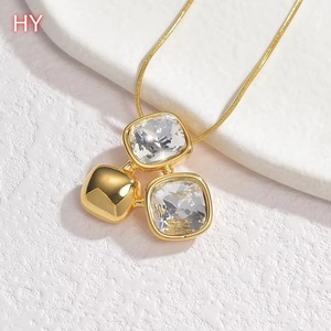 <span class=keywords><strong>Set</strong></span> di Gioielli HY in Acciaio Inossidabile con Zirconi, Collana e <span class=keywords><strong>Orecchini</strong></span>, Gioielleria alla Moda a Prezzo All'Ingrosso - Product Image 6