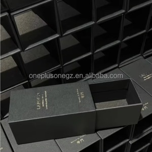 Custom Printed Logo <b>Black</b> <b>Box</b> UV Matte Lamination for Watches/Jewelry Rigid Paper Cardboard Glossy Foil Drawer for Gift - Product Image 6