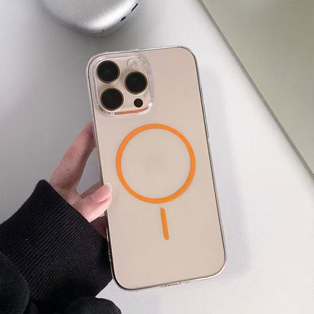 Transparent Magnetic Phone case for iphone 16 17 Pro Max clear Hot Selling Anti Shock Pc Phone Accessories for iphone 13 14 15