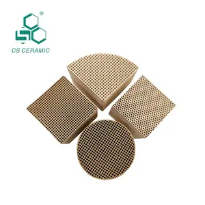 Factory production cheap honeycomb ceramic for Heat Exchange Midia