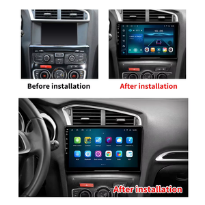 Unité principale de voiture de 9 pouces pour Citroen <span class=keywords><strong>C4</strong></span> C4L 2013-2017 Android <span class=keywords><strong>Autoradio</strong></span> Stereo Navigation Wireless CarPlay Android Auto DSP 4G <span class=keywords><strong>GPS</strong></span> - Product Image 2