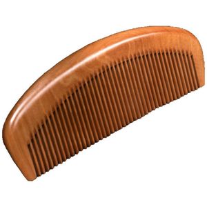 Venta directa de fábrica, peine de <span class=keywords><strong>madera</strong></span> de melocotón viejo de alta calidad, antiestático, evita la pérdida de cabello, peine de belleza - Product Image 3