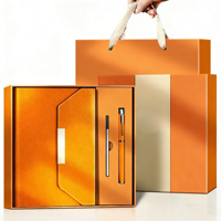 Ensemble de carnet de notes en cuir PU relié, avec stylo, ensemble cadeau de luxe, impression de logo personnalisée en gros