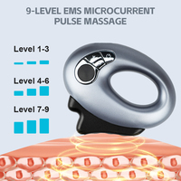 Masseur facial professionnel EMS Microcurrent Gua Sha avec chauffage outil de massage corporel Portable Rechargeable personnalisé en gros