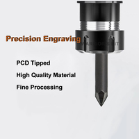 Fraise de gravure CNC Warrior's Bit haute précision en diamant et PCD pour marbre et granit, 6 cannelures, OEM