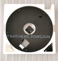 Jam dinding dekoratif 15.5 inci, dengan lampu LED RGB