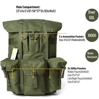 Sac à dos tactique de survie en vente chaude, sac Alice, sac Alice jungle pour l'extérieur, sac à dos camouflage