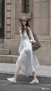 قماش قطن ممشط أخضر فاتح يشبه الحرير قماش فستان منسوج 102gsm للأطفال استخدام التنورات بطانة - Product Image 4