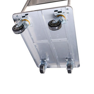 Chariots à plate-forme pliante de capacité de charge de 300kg de camion de main en plastique d'acier inoxydable de haute qualité pour la vente d'utilisation d'entrepôt - Product Image 5