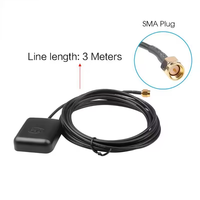 Antenne externe active pour voiture OUXINDA OXD-13 Glonass GPS/GNSS, étanche, 1575.42MHz, mini, avec câble de 3m