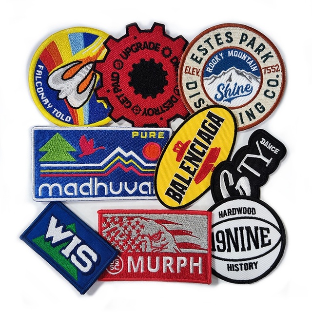 Custom Eco-Friendly Iron-On Embroidery Patches for Jackets Clothing & Hats