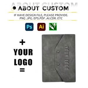 Promotional Handbag Notebook A5 Tri-Fold Bag Personalized <b>Notepad</b> With <b>Pen</b> Custom Leather Printed Logo - Product Image 2