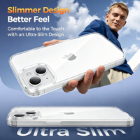 Coque de téléphone transparente adaptée à l'iPhone 18promax, anti-chute et anti-jaunissement, motif personnalisable