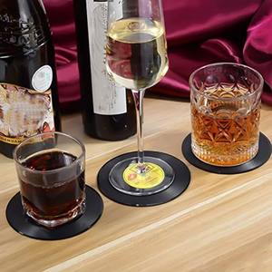 Promocional personalizado impreso té cerveza bebida taza Vintage goma registro bebida vinilo posavasos - Product Image 2