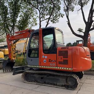 Mini pelle sur chenilles hydraulique HITACHI ZX60 6 tonnes d'occasion de haute qualité avec composants de roulement à noyau à Shanghai - Product Image 2