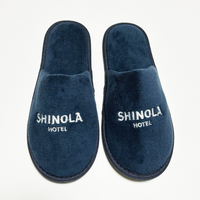 Chaussons jetables en polaire corail de haute qualité, personnalisés pour les hôtels et complexes hôteliers de luxe