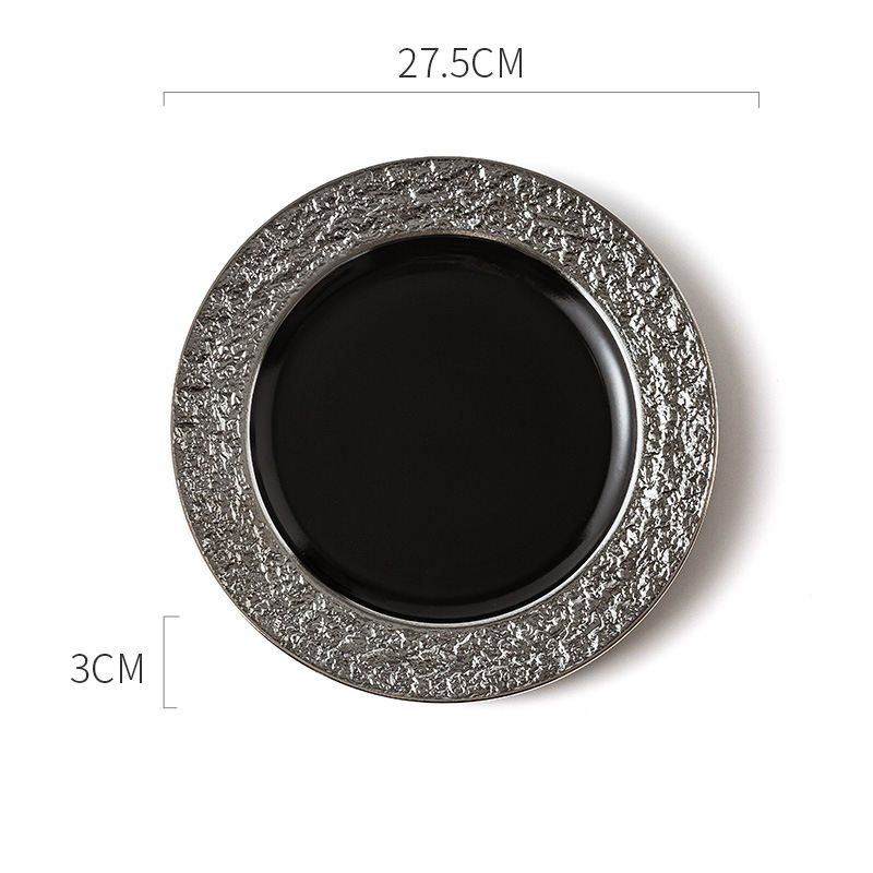 10,8 pouces argent Noir