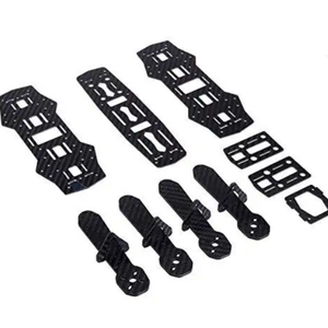 Carbonio 3K parti personalizzate in fibra di carbonio FPV <span class=keywords><strong>telaio</strong></span> per Drone forgiato con lavorazione CNC per veicoli aerei senza equipaggio e perforazione - Product Image 6