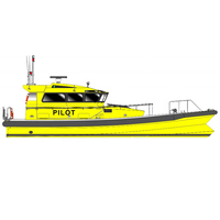 Bateau patrouilleur à grande vitesse Grandsea de 17,6 m, neuf, en fibre de verre, avec moteurs in-bord et télécommande, à vendre