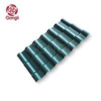 Von Chinesischer Fabrik Gelieferte Hochwertige Traditionelle ASAPVC-Dachziegel für Hotels, Synthetische Harzabdeckung, Stahl-PVC-Verbundplatten