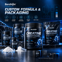 Créatine monohydrate en poudre personnalisée sous marque privée, nutrition sportive, soutien énergétique musculaire, OEM ODM en vrac